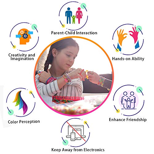 Loom Bracelet Making Kit, BicycleStore 5000+ Small Colored Wonder ...