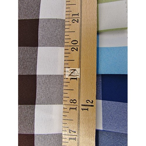 Big Z Fabric CHECKERED GINGHAM POLY COTTON PRINTED FABRIC - Orange...