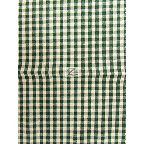 Big Z Fabric MINI CHECKERED GINGHAM POLY COTTON PRINTED FABRIC - H...