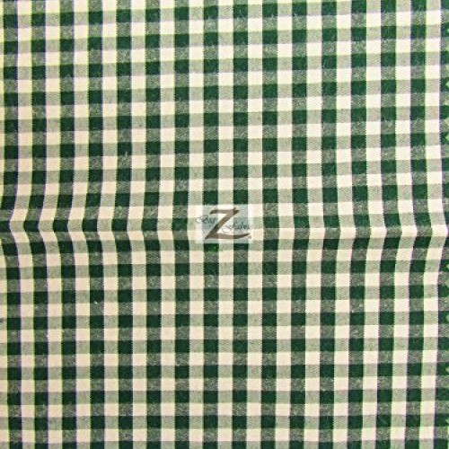 Big Z Fabric MINI CHECKERED GINGHAM POLY COTTON PRINTED FABRIC - H...