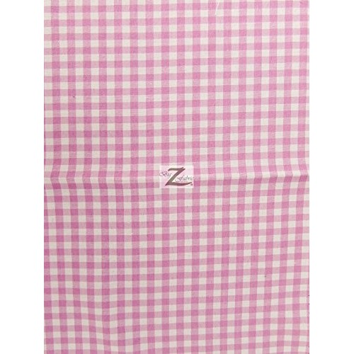 Big Z Fabric MINI CHECKERED GINGHAM POLY COTTON PRINTED FABRIC - P...
