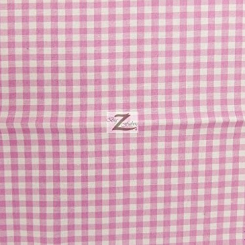 Big Z Fabric MINI CHECKERED GINGHAM POLY COTTON PRINTED FABRIC - P...
