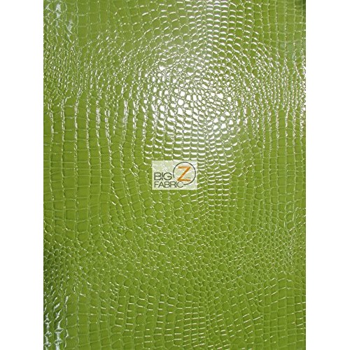 Big Z Fabric Vinyl Faux Fake Leather Pleather Embossed Shiny Allig...