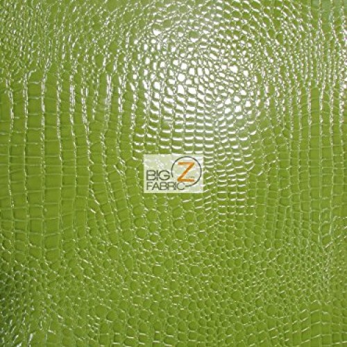 Big Z Fabric Vinyl Faux Fake Leather Pleather Embossed Shiny Allig...