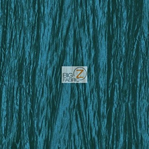 CRUSHED TAFFETA FABRIC - Teal - 50/52 WIDE SATIN SHINNY GLAMOROU...