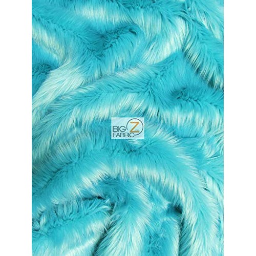 Faux Fake Fur Solid Shaggy Long Pile Fabric Sold by The Yard DIY C...