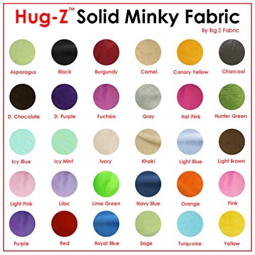 Hug-Z Solid Minky Fabric - Royal Blue - 58/60 Width Smooth Minky...