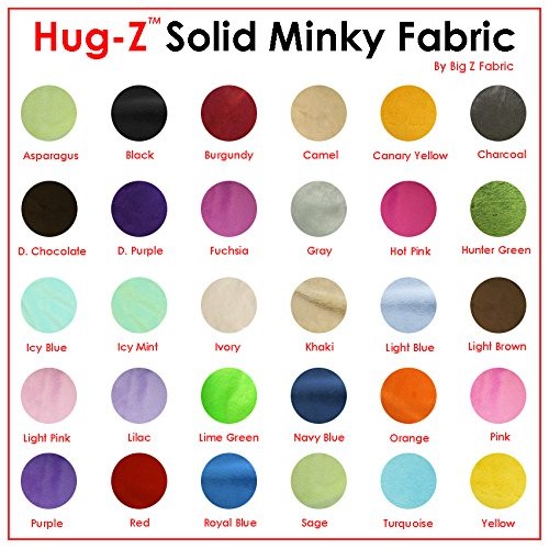 Hug-Z Solid Minky Fabric - Royal Blue - 58/60 Width Smooth Minky...