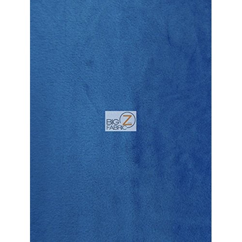 Hug-Z Solid Minky Fabric - Royal Blue - 58/60 Width Smooth Minky...