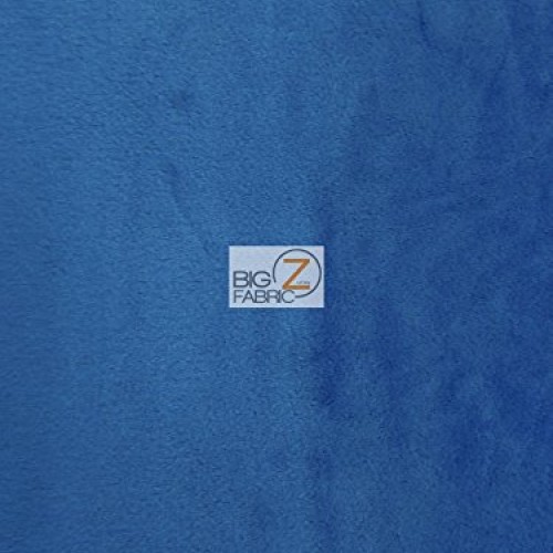 Hug-Z Solid Minky Fabric - Royal Blue - 58/60 Width Smooth Minky...