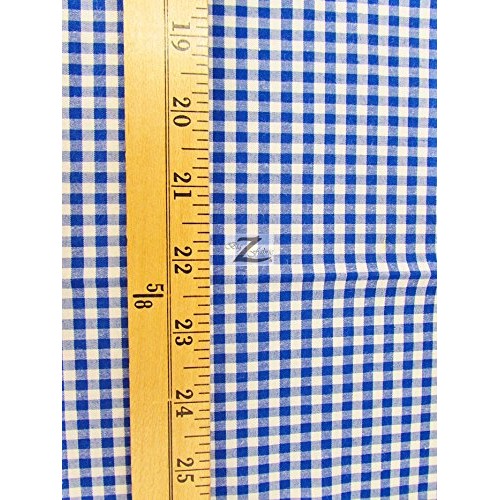 Mini Checkered Gingham Poly Cotton Printed Fabric - Red - 58/59 ...