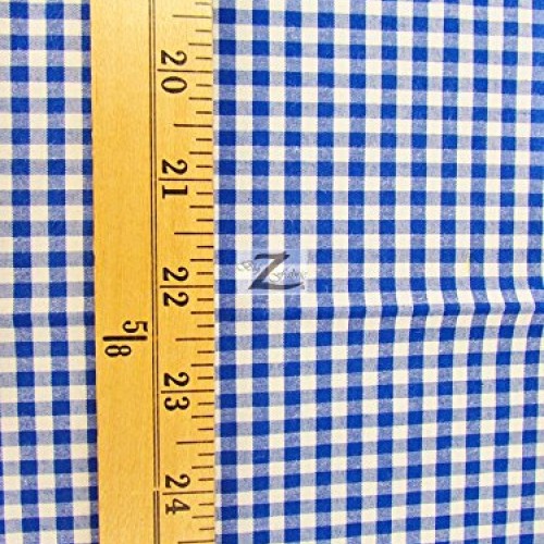 Mini Checkered Gingham Poly Cotton Printed Fabric - Red - 58/59 ...