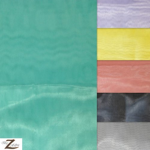 MIRROR CRYSTAL ORGANZA FABRIC BY THE ROLL - White - 60 WIDTH - 10...