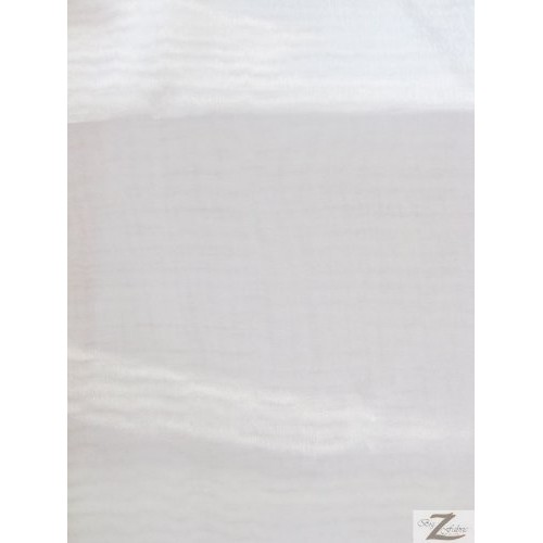 MIRROR CRYSTAL ORGANZA FABRIC BY THE ROLL - White - 60 WIDTH - 10...