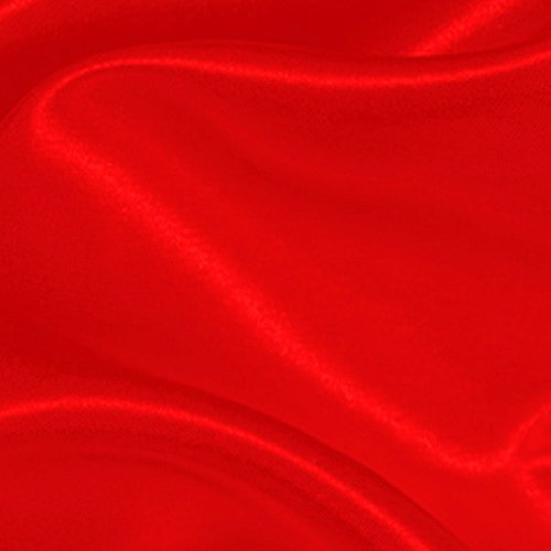 Solid Satin Fabric - RED - 60 Width - Sold BTY