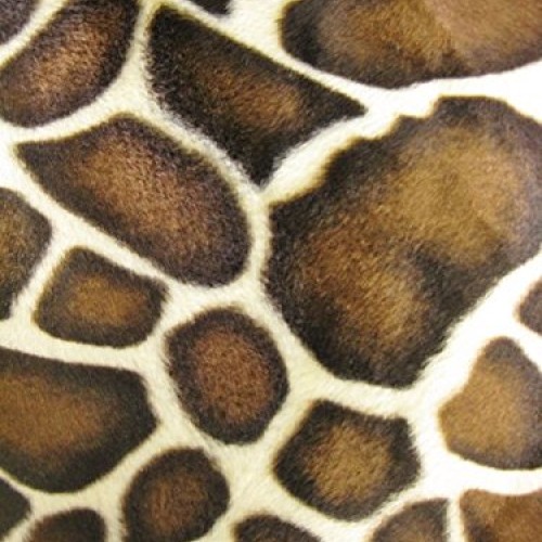 Velboa Faux Fake Fur Giraffe Animal Short Pile Fabric - Safari - 6...