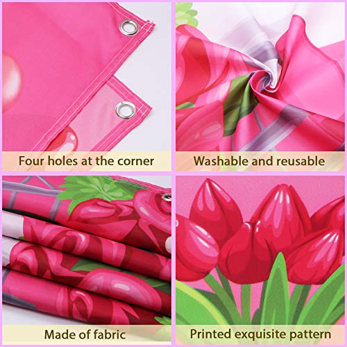 Valentine day decoration banner door cover party supplies backdrop...