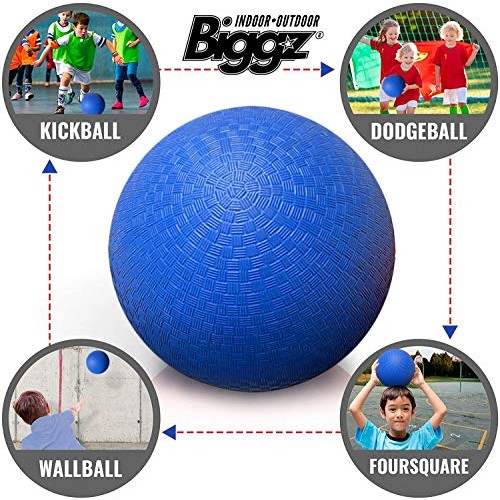 6 Pack Rubber Kick Balls 8.5 inch Dodgeball Playground Balls for...