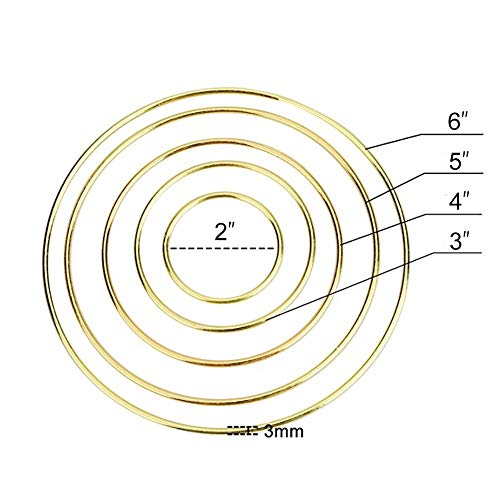 Metal Floral Hoop,10pcs Dream Catcher Rings Metal Rings Supplies M...