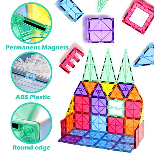 Magnetic Tiles Building Blocks STEM Magnet Blocks Toys for 3+ Year...