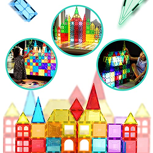 Magnetic Tiles Building Blocks STEM Magnet Blocks Toys for 3+ Year...