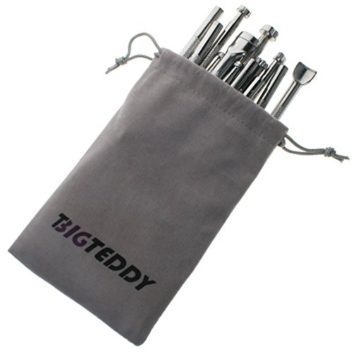 BIGTEDDY - 20PCs Leather Different Shape Stamp Punch Set Saddle Ma...
