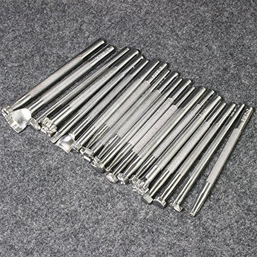 BIGTEDDY - 20PCs Leather Different Shape Stamp Punch Set Saddle Ma...