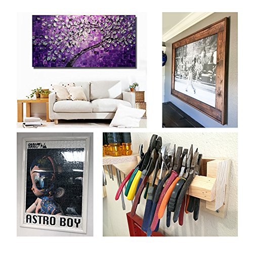 BIGTEDDY - 6 French Cleat Picture Hangers Hardware Kit Mount Alum...