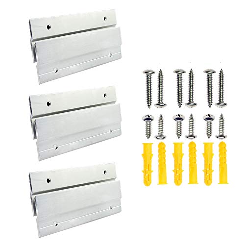 BIGTEDDY - 6 French Cleat Picture Hangers Hardware Kit Mount Alum...