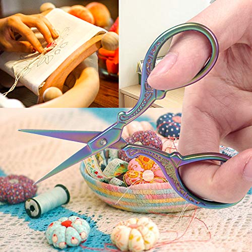 BIHRTC 3.6 Inch Mini Scissors Embroidery Scissors Sewing Crafting ...