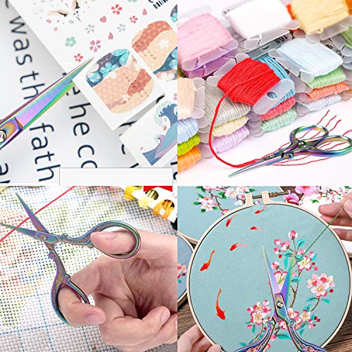 BIHRTC 3.6 Inch Mini Scissors Embroidery Scissors Sewing Crafting ...