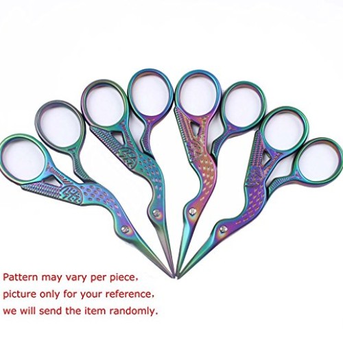 BIHRTC Stainless Steel Sharp Tip Classic Stork Scissors Crane Desi...