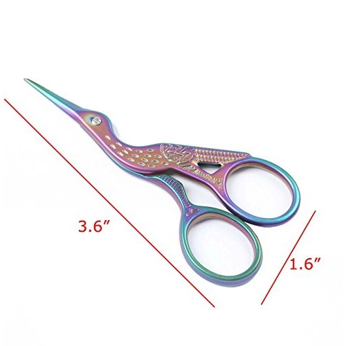 BIHRTC Stainless Steel Sharp Tip Classic Stork Scissors Crane Desi...