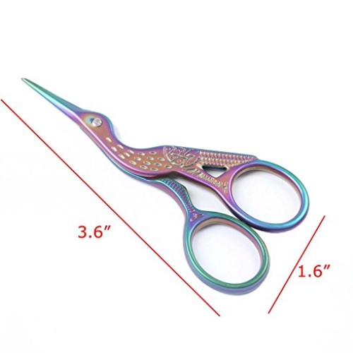 BIHRTC Stainless Steel Sharp Tip Classic Stork Scissors Crane Desi...