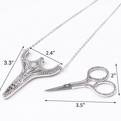 BIHRTC Stainless Steel Sharp Tip Sewing Snips Thread Cutter Safety...