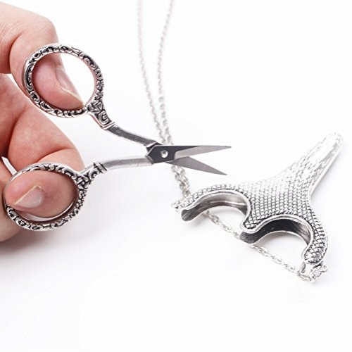 BIHRTC Stainless Steel Sharp Tip Sewing Snips Thread Cutter Safety...