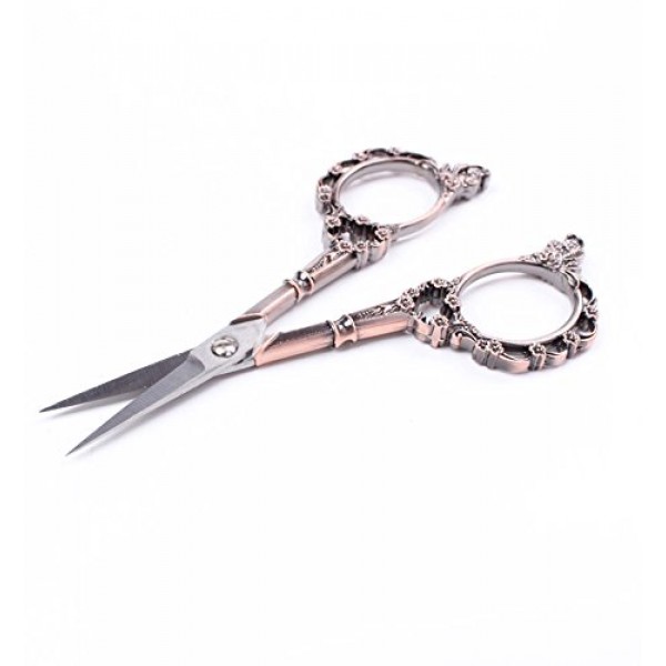 BIHRTC Vintage European Style Scissors for Embroidery, Sewing, Cra...