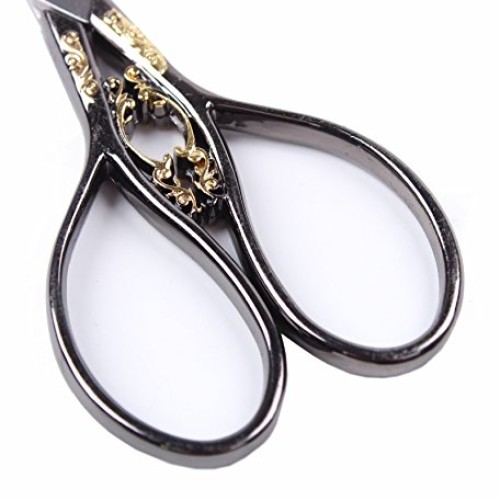 BIHRTC Vintage Plum Blossom Clouds Sewing Scissors for Embroidery,...