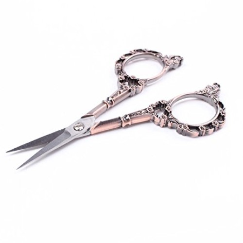 BIHRTC Vintage Plum Blossom Clouds Sewing Scissors for Embroidery,...