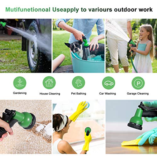 BIIBeSeamu 50FT Garden Hose Expandable Hose, Flexible Water Hose w...