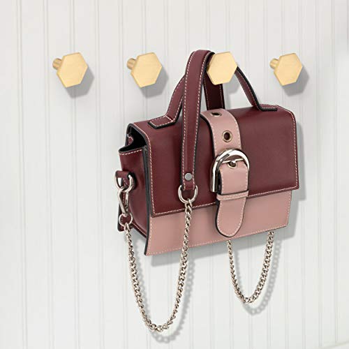 Modern Wall Hooks Made from Solid Brass. Ideal Purse Wall Hanger, ...