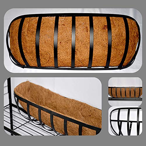 Bili-silly Metal Wall-Mounted Half Moon Shaped Coconut Liner Plant...