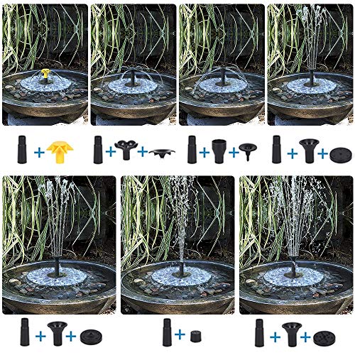 Biling Solar Bird Bath Fountains for Outdoors, Latest Upgrade 3.5W...