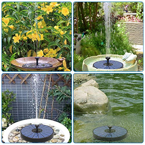 Biling Solar Bird Bath Fountains for Outdoors, Latest Upgrade 3.5W...