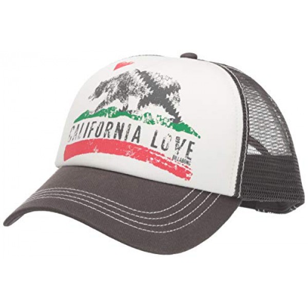 Billabong Womens California Love Pitstop Adjustable Trucker Hat, ...