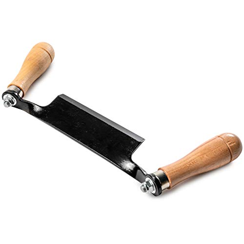 Biltek 5 Straight Draw Shave Tool Knife - Bark Peeler, Drawknife,...