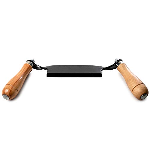 Biltek 5 Straight Draw Shave Tool Knife - Bark Peeler, Drawknife,...