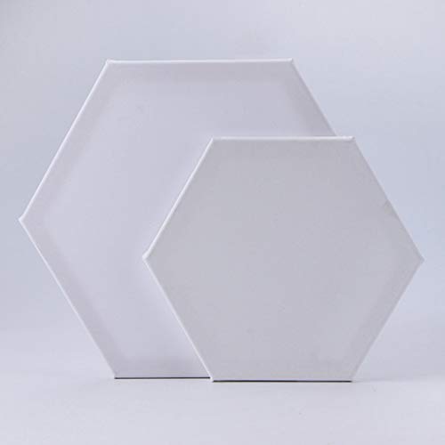 Binory Acid Free Oil Painting Canvas Hexagon Panel Boards for Pain...