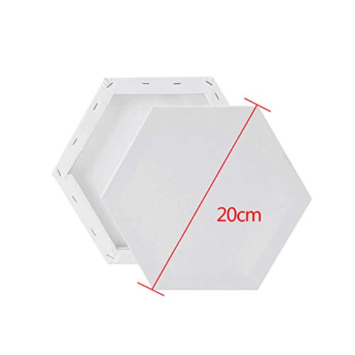 Binory Acid Free Oil Painting Canvas Hexagon Panel Boards for Pain...