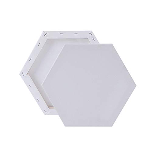 Binory Acid Free Oil Painting Canvas Hexagon Panel Boards for Pain...